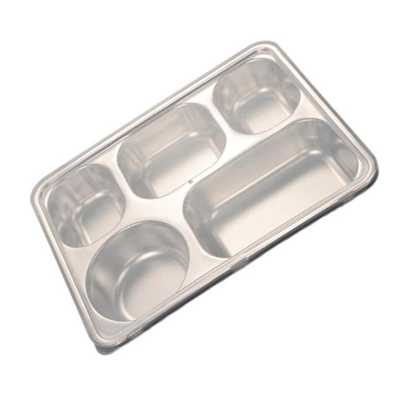 dishes & plates 1pc stainless steel 5 compartments tray serving plate for home school
dishes & plates 1pc stainless steel 5 compartments tray serving plate for home school