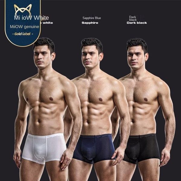 underpants miiow men's underwear fashion trend loose ice silk boxer shorts antibacterial breathable 3 pieces, Black;white
underpants miiow men's underwear fashion trend loose ice silk boxer shorts antibacterial breathable 3 pieces, Black;white