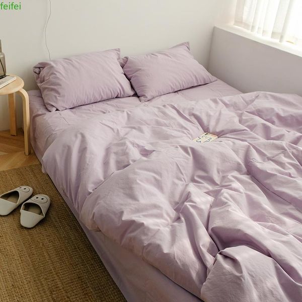 bedding sets cotton solid article for home double king size bed linen duvet cover 220x240 set fitted sheet
bedding sets cotton solid article for home double king size bed linen duvet cover 220x240 set fitted sheet
