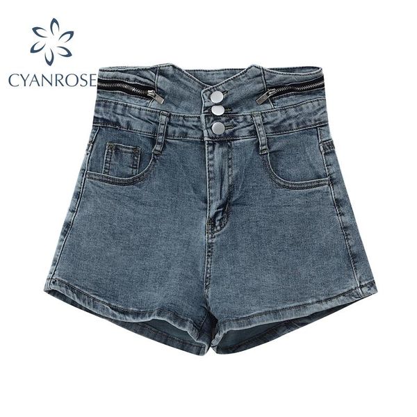 women's shorts streetwear high-waist denim side zipper botton 2021 summer irregular vintage wide leg jeans female, White;black
women's shorts streetwear high-waist denim side zipper botton 2021 summer irregular vintage wide leg jeans female, White;black