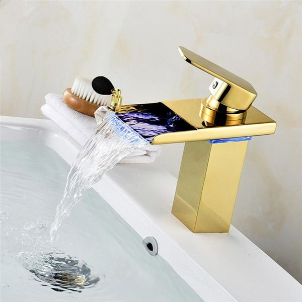 bathroom sink faucets basin faucet led gold waterfall single hole cold rose tap mixer torneira
bathroom sink faucets basin faucet led gold waterfall single hole cold rose tap mixer torneira