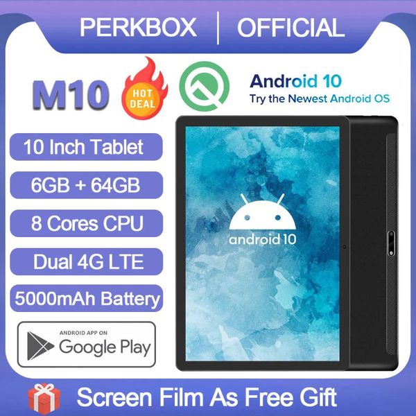 tablet pc 2021 world version perkbox m10 10 inch google android 10.0 os 6gb ram 64gb rom 2.5d glass screen 4g lte network pad
tablet pc 2021 world version perkbox m10 10 inch google android 10.0 os 6gb ram 64gb rom 2.5d glass screen 4g lte network pad