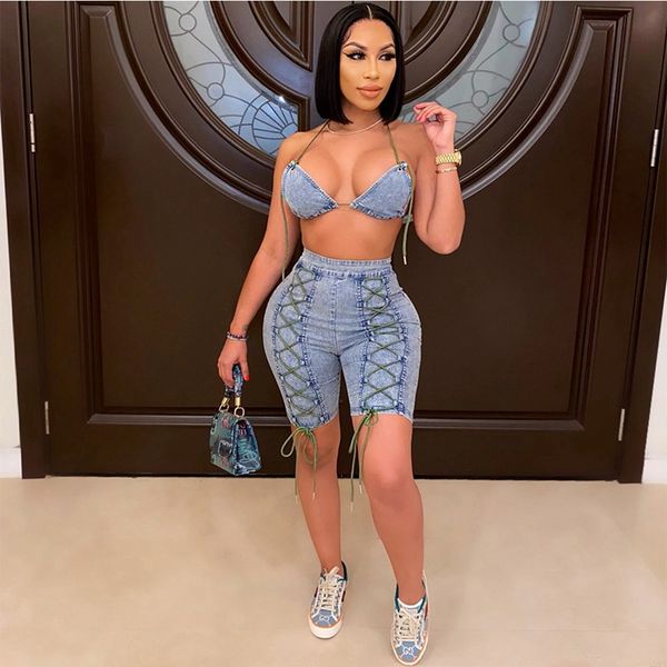 denim two piece sets club outfits for women festival clothing summer co ord lace up jeans shorts set 2 piece matching sets, Black;white
denim two piece sets club outfits for women festival clothing summer co ord lace up jeans shorts set 2 piece matching sets, Black;white