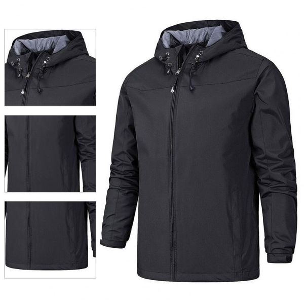 men's jackets drop windproof hooded men jacket long sleeve solid color zipper closure coat outerwear, Black;brown
men's jackets drop windproof hooded men jacket long sleeve solid color zipper closure coat outerwear, Black;brown