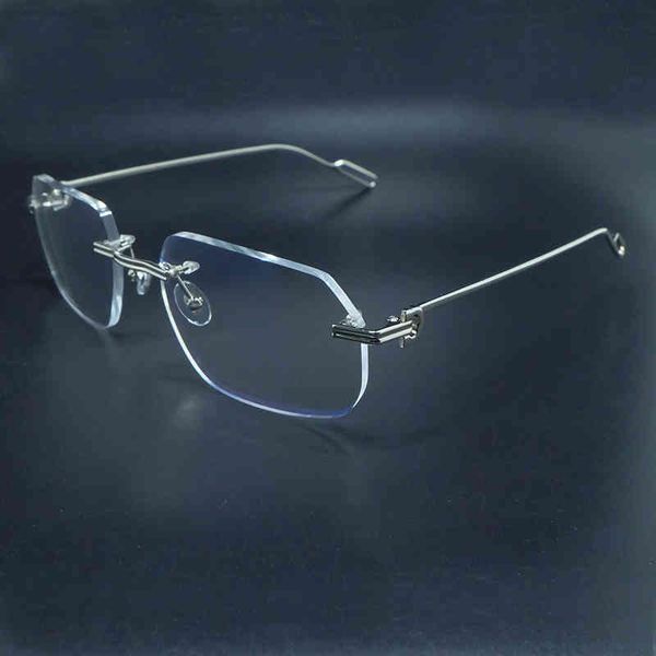 rimless eyeglasses fashion transparent eyewear carter desinger clear gold frame espejuelos mujer sun glasses for women, White;black
rimless eyeglasses fashion transparent eyewear carter desinger clear gold frame espejuelos mujer sun glasses for women, White;black