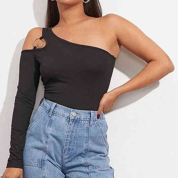 women t shirt asymmetric cutout neck t-shirt long sleeve sleeveless slim t-shirt tee shirt clothing, White
women t shirt asymmetric cutout neck t-shirt long sleeve sleeveless slim t-shirt tee shirt clothing, White