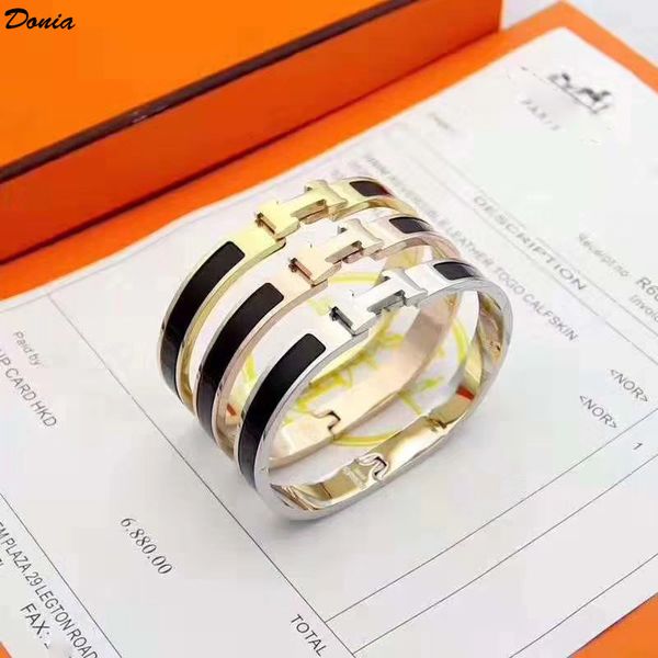 donia jewelry luxury bangle european and american fashion classic exaggerated 8mm wide metal letter titanium steel bracelet designer with bo, Black
donia jewelry luxury bangle european and american fashion classic exaggerated 8mm wide metal letter titanium steel bracelet designer with bo, Black