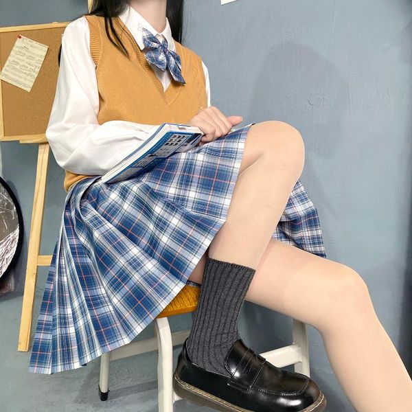 skirts school girl jk uniform blue plaid pleated skirt 2021 above knee y2k accessories summer autumn spring four seasons, Black
skirts school girl jk uniform blue plaid pleated skirt 2021 above knee y2k accessories summer autumn spring four seasons, Black