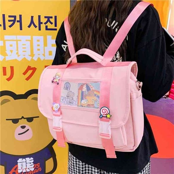 japanese fashion ladies backpack double waterproof kawaii women school bags for teenager girls shoulder backpacks cute bagpack 210911
japanese fashion ladies backpack double waterproof kawaii women school bags for teenager girls shoulder backpacks cute bagpack 210911