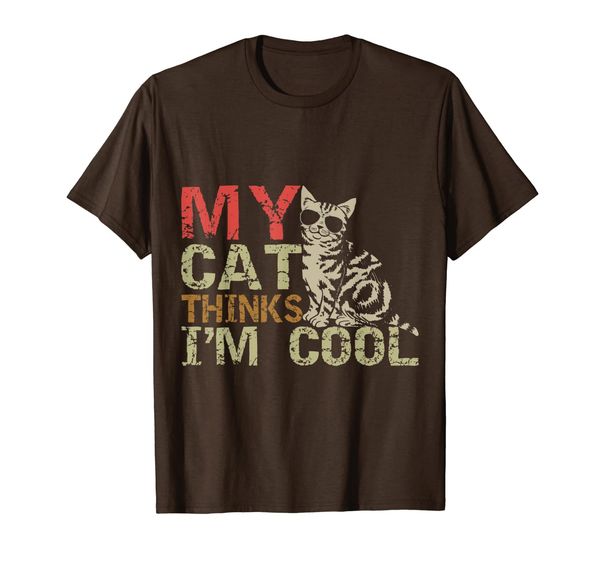 my cat thinks i'm cool shirt funny cat lover t-shirt gift, White;black
my cat thinks i'm cool shirt funny cat lover t-shirt gift, White;black