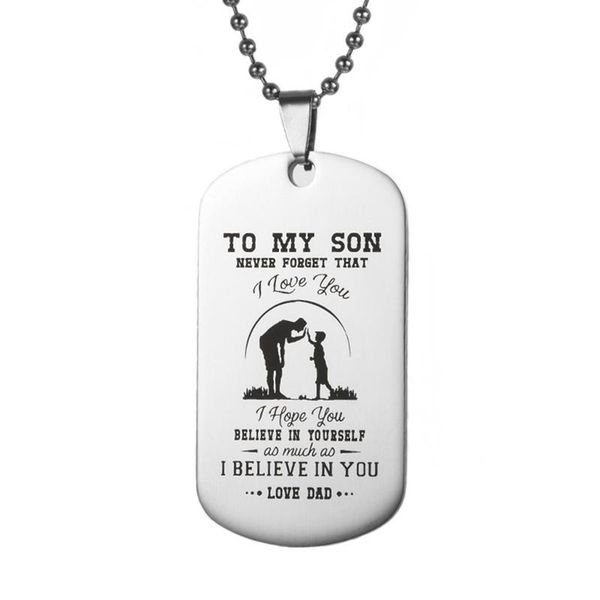 pendant necklaces 1pc necklace alloy letter to my son love dad mom family gift for parents lover-373277, Silver
pendant necklaces 1pc necklace alloy letter to my son love dad mom family gift for parents lover-373277, Silver