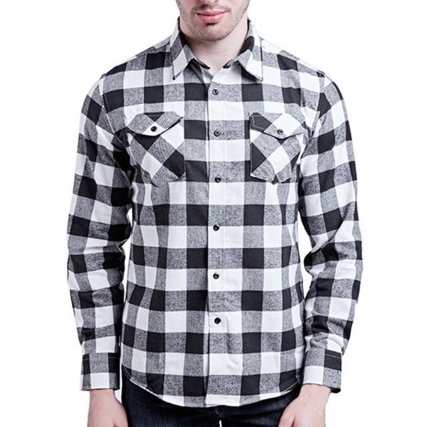 men's casual shirts fashion long sleeved shirt double pocket lattice printed #45n22 #f, White;black
men's casual shirts fashion long sleeved shirt double pocket lattice printed #45n22 #f, White;black