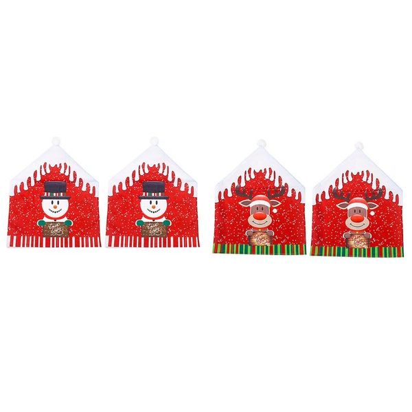 pcs elk/snowman christmas chair covers,chair back covers for holiday festive decor
pcs elk/snowman christmas chair covers,chair back covers for holiday festive decor
