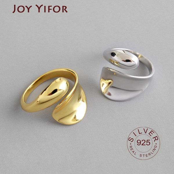 cluster rings arrival 100% real 925 sterling silver open ring for women girls ins simple geometric smooth drop shape gifts, Golden;silver
cluster rings arrival 100% real 925 sterling silver open ring for women girls ins simple geometric smooth drop shape gifts, Golden;silver