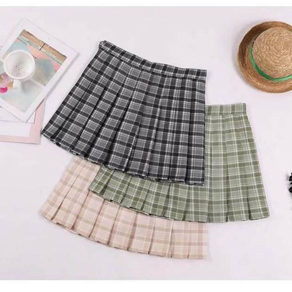 skirts fashion women plaid pleated a-line skirt anti-burnout high waist short mujer 2021 clothing harajuku womens mini, Black
skirts fashion women plaid pleated a-line skirt anti-burnout high waist short mujer 2021 clothing harajuku womens mini, Black