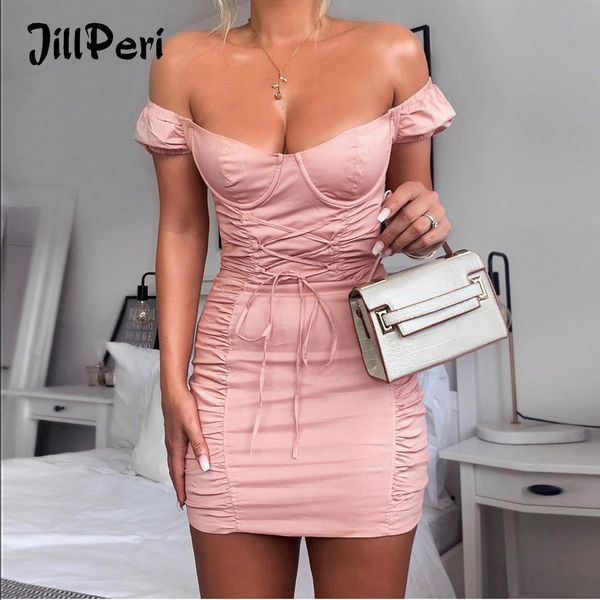 jillperi women slash ne off the shoulder mini dress front strappy tie solid outfit elegant celebrity sheath party dress, Black;white
jillperi women slash ne off the shoulder mini dress front strappy tie solid outfit elegant celebrity sheath party dress, Black;white
