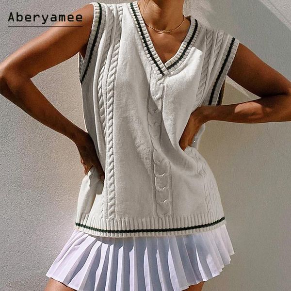 women's vests aberyamee women sleeveless vest patchwork v neck oversized 90s long sweater casual spring autumn street lady outwear fash, Black;white
women's vests aberyamee women sleeveless vest patchwork v neck oversized 90s long sweater casual spring autumn street lady outwear fash, Black;white