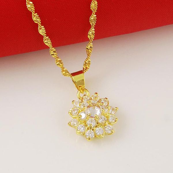chains luxury women 24k gold pendant necklace water-wave chain for noble wedding engagement jewelry gift colgante de oro para mujer, Silver
chains luxury women 24k gold pendant necklace water-wave chain for noble wedding engagement jewelry gift colgante de oro para mujer, Silver