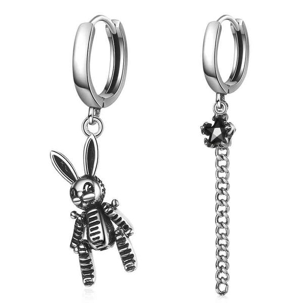 925 sterling silver vintage rabbit long tassel asymmetric hoop earrings for women cute animal jewelry gift s-e1074, Golden;silver
925 sterling silver vintage rabbit long tassel asymmetric hoop earrings for women cute animal jewelry gift s-e1074, Golden;silver