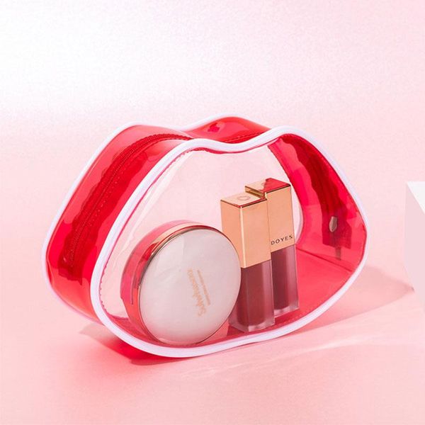 cosmetic bags & cases lips zip makeup bag transparent waterproof portable toiletry customization travel skin care product storage
cosmetic bags & cases lips zip makeup bag transparent waterproof portable toiletry customization travel skin care product storage