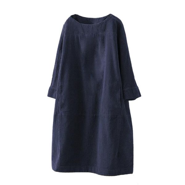 casual dresses & women vintage pockets corduroy solid color dress long sleeve loose plus size 5xl ropa mujer jurken grote maten, Black;gray
casual dresses & women vintage pockets corduroy solid color dress long sleeve loose plus size 5xl ropa mujer jurken grote maten, Black;gray