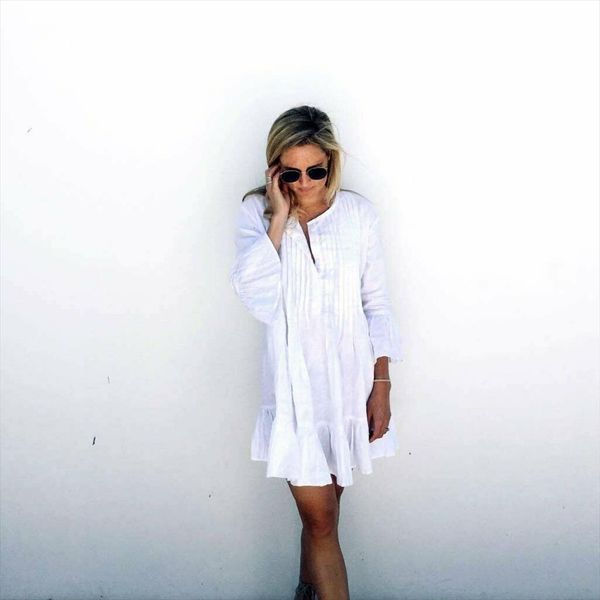 v neck loose flare sleeves women dresses mini summer white bikini cover up swimwear bathing suit beach, Black;gray
v neck loose flare sleeves women dresses mini summer white bikini cover up swimwear bathing suit beach, Black;gray
