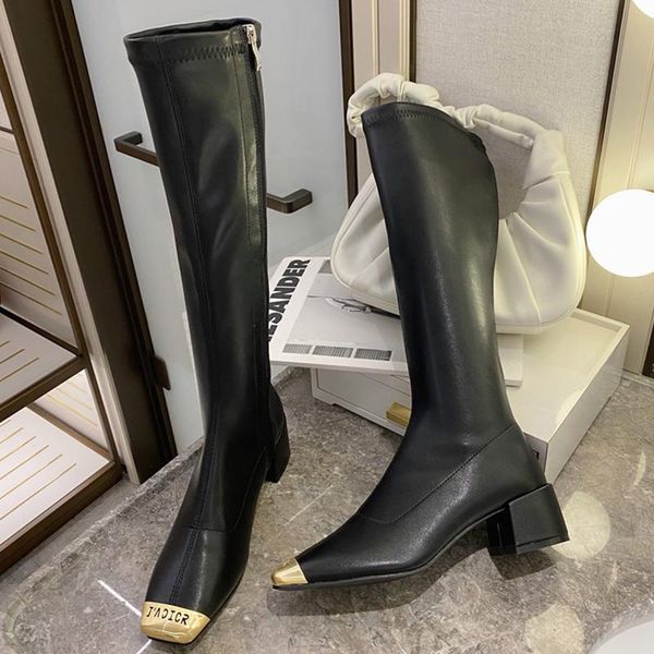boots trending women designer 2021 zippers riding meal square toe knee high soft leather long ladies valentine shoes, Black
boots trending women designer 2021 zippers riding meal square toe knee high soft leather long ladies valentine shoes, Black