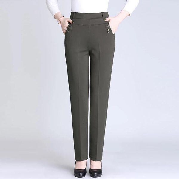 women's pants & capris solid colors high waist casual trousers 2021 arrival women elastic loose straight winter plus size mom, Black;white
women's pants & capris solid colors high waist casual trousers 2021 arrival women elastic loose straight winter plus size mom, Black;white