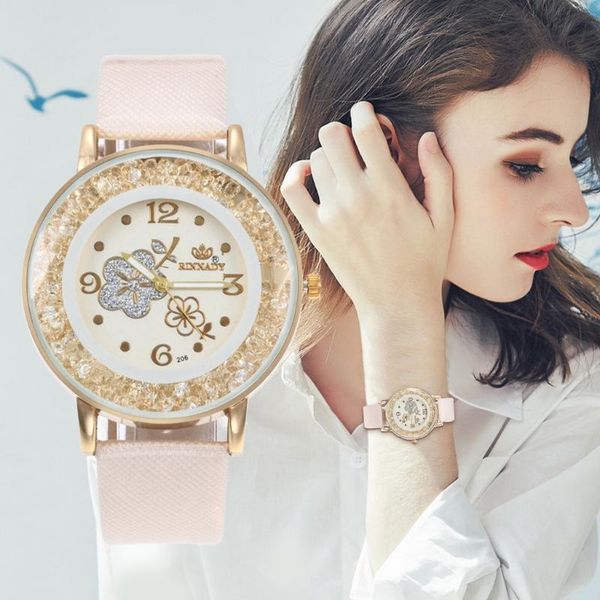 wristwatches style fashion women watch luxury leather band rhinestone analog quartz wristwatch golden ladies clock #w, Slivery;brown
wristwatches style fashion women watch luxury leather band rhinestone analog quartz wristwatch golden ladies clock #w, Slivery;brown