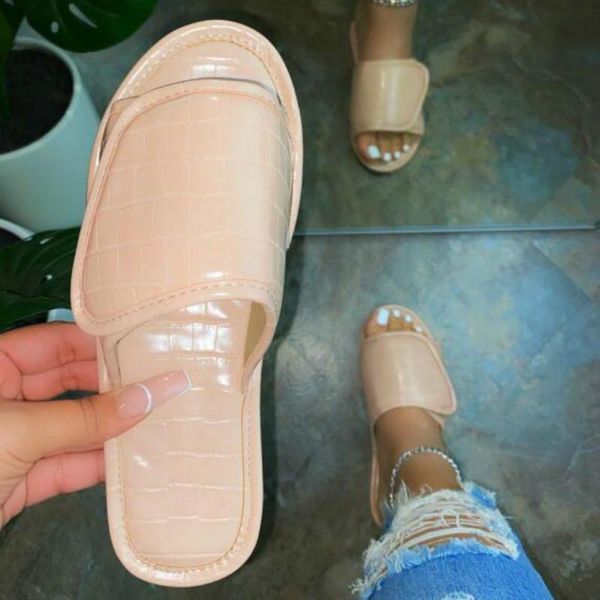 women slippers leather crocodile pattern flat non slip slipper for ladies 2021 summer indoor home bathroom sandal, Black
women slippers leather crocodile pattern flat non slip slipper for ladies 2021 summer indoor home bathroom sandal, Black