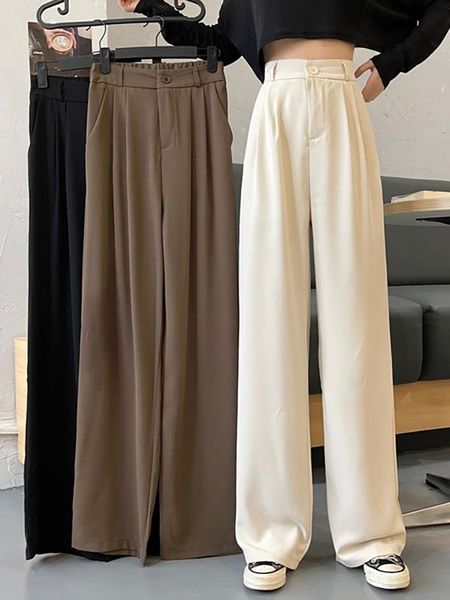 women's pants & capris autumn korean version 2021 high waist wide leg mops thin loose small casual, Black;white
women's pants & capris autumn korean version 2021 high waist wide leg mops thin loose small casual, Black;white