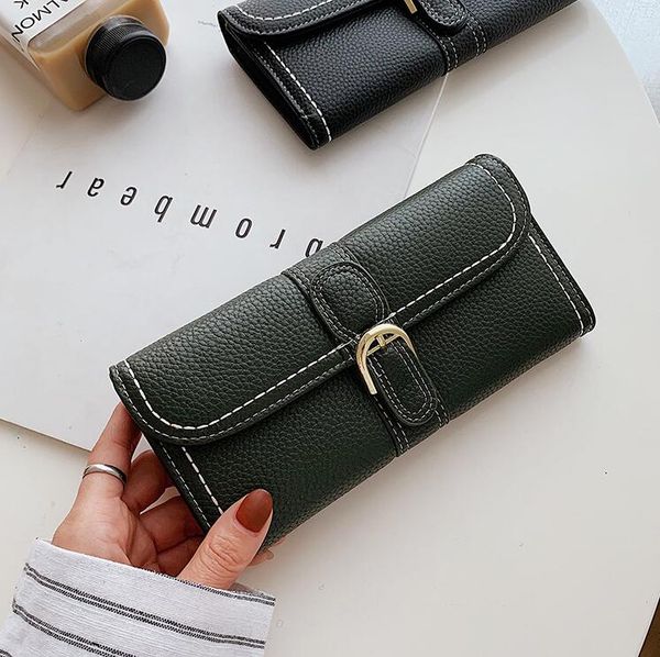 factory wholesale women bag casual car stitching decorations womens purse retro leather long purses simple belt decoration storage wallets, Red;black
factory wholesale women bag casual car stitching decorations womens purse retro leather long purses simple belt decoration storage wallets, Red;black