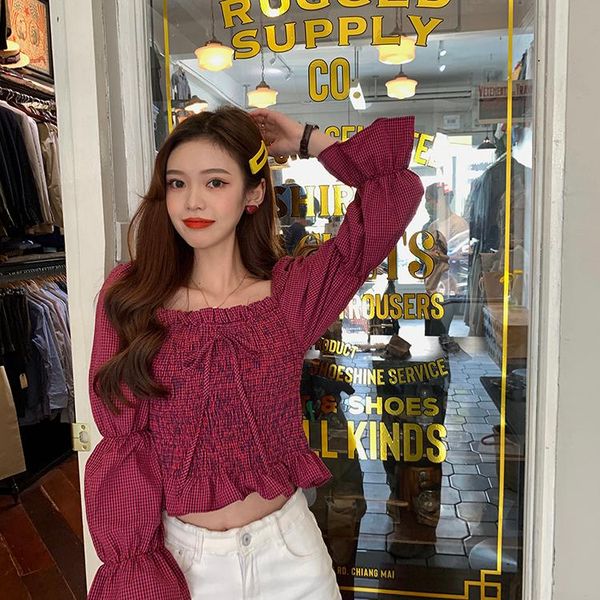 women's blouses & shirts harajuku spring blouse women 2021 autumn korean style vintage clothes fashion personality bandage bow plaid, White
women's blouses & shirts harajuku spring blouse women 2021 autumn korean style vintage clothes fashion personality bandage bow plaid, White