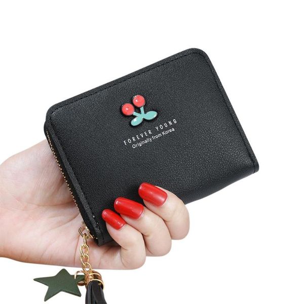 wallets pinshang women cherry pattern short tassel design card holder purse, Red;black
wallets pinshang women cherry pattern short tassel design card holder purse, Red;black