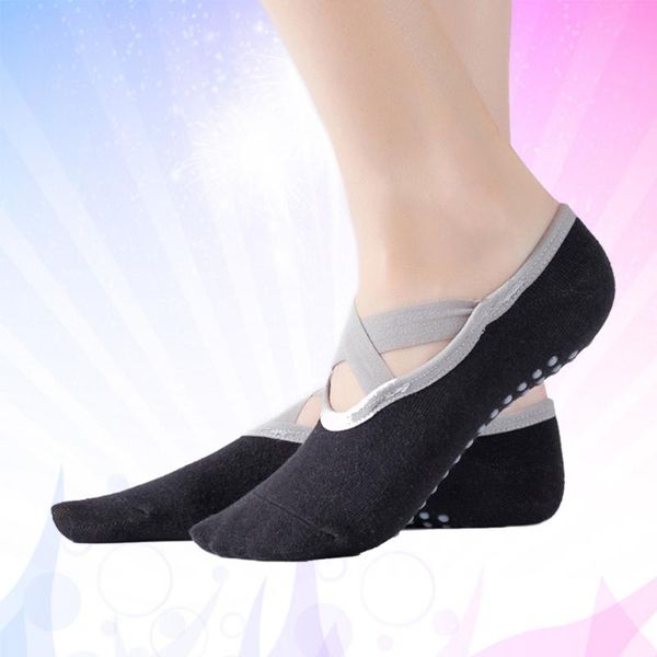 4pairs yoga socks with grip combed cotton pilates round open back ballet (darkgrey+light g sports, Black
4pairs yoga socks with grip combed cotton pilates round open back ballet (darkgrey+light g sports, Black