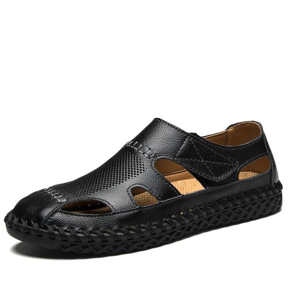 sandals male shoes genuine leather men summer beach man fashion outdoor casual sneakers, Black
sandals male shoes genuine leather men summer beach man fashion outdoor casual sneakers, Black