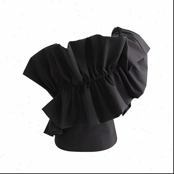 women shirt cascading ruffles irregular one shoulder black blouse female casual elastic chic femininas blusas ls4363, White
women shirt cascading ruffles irregular one shoulder black blouse female casual elastic chic femininas blusas ls4363, White