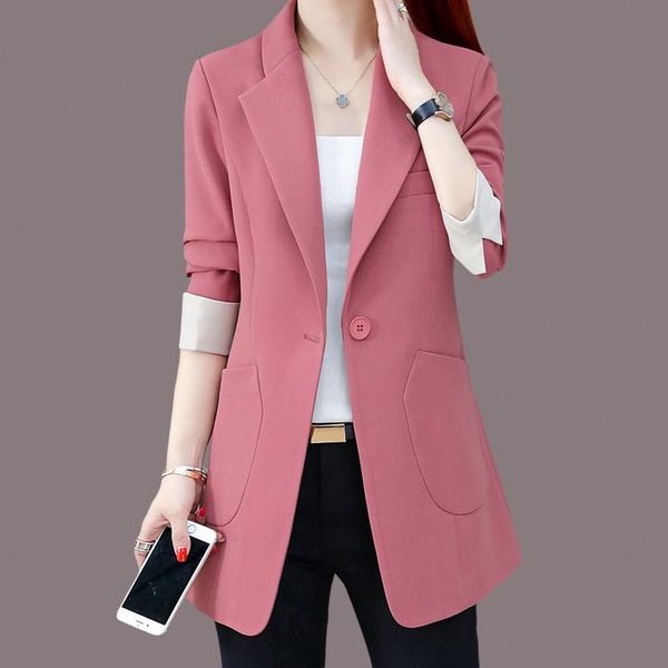 women's suits & blazers 2021 fashion spring autumn plus size women small blazer slim casual suit jacket solid color office, White;black
women's suits & blazers 2021 fashion spring autumn plus size women small blazer slim casual suit jacket solid color office, White;black