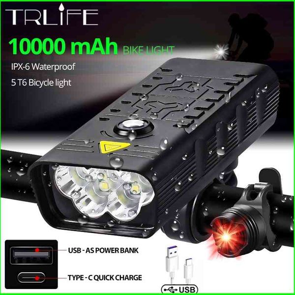 10000Mah Usb Chargeable 3000 Lumen Bike Headlamp 5T6 Led Super Bright Headlamps And Back Rear Light
10000Mah Usb Chargeable 3000 Lumen Bike Headlamp 5T6 Led Super Bright Headlamps And Back Rear Light