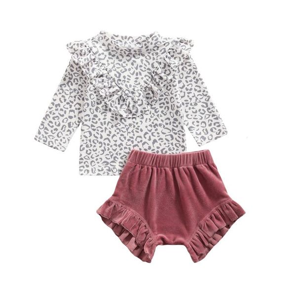 clothing sets autumn lovely infant baby girls clothes leopard printed ruffles long sleeve pullover t shirts solid shorts spring, White
clothing sets autumn lovely infant baby girls clothes leopard printed ruffles long sleeve pullover t shirts solid shorts spring, White