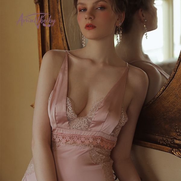 2021romantic lingerie autumn winter nighties for women sleepwear female flowers lace sweet v-neck suspenders nightdress, Black;white
2021romantic lingerie autumn winter nighties for women sleepwear female flowers lace sweet v-neck suspenders nightdress, Black;white