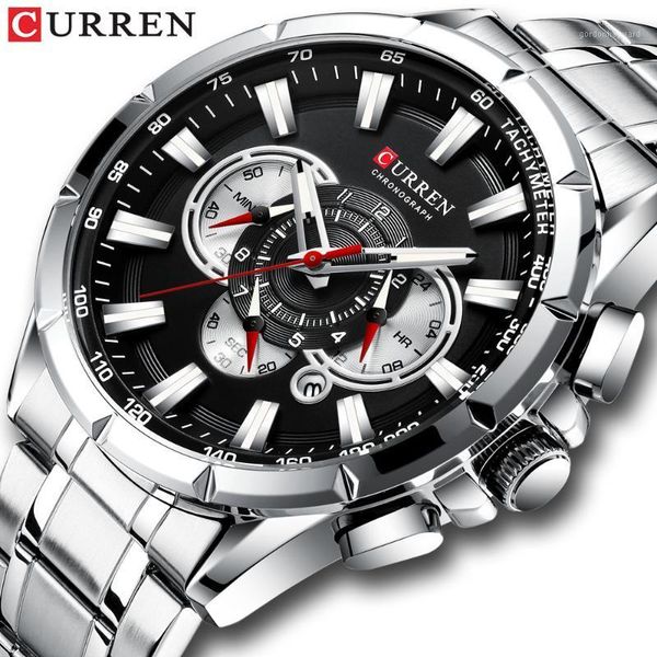 sports watches men's curren stainless steel quartz watch chronograph date wristwatch fashion business male clock wristwatches, Slivery;brown
sports watches men's curren stainless steel quartz watch chronograph date wristwatch fashion business male clock wristwatches, Slivery;brown