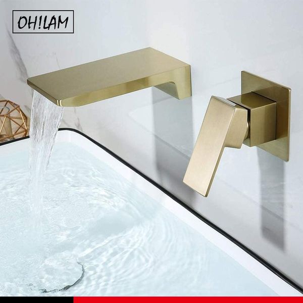 wall mounted waterfall basin faucet solid brass sink tap concealed and cold water mixer bathroom taps brushed gold black
wall mounted waterfall basin faucet solid brass sink tap concealed and cold water mixer bathroom taps brushed gold black
