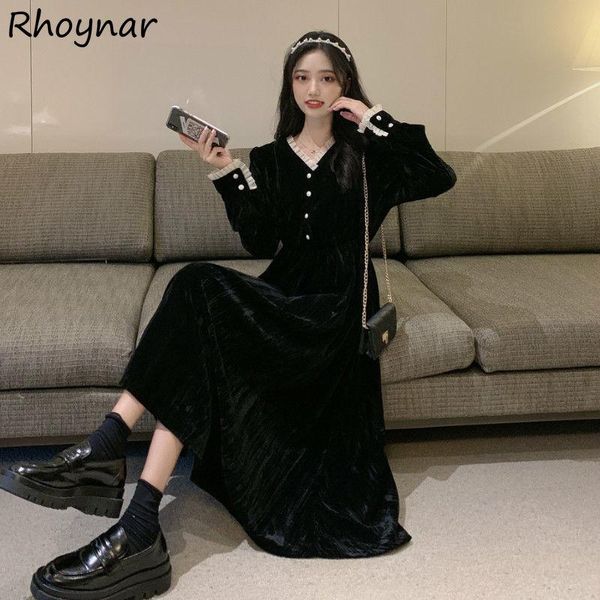 casual dresses long sleeve dress women vintage gauze patchwork all-match elegant comfortable fashion simple french style a-line female vesti, Black;gray
casual dresses long sleeve dress women vintage gauze patchwork all-match elegant comfortable fashion simple french style a-line female vesti, Black;gray