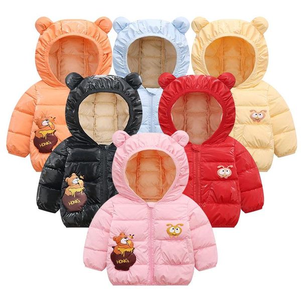 down coat cute baby girls jacket kids light coats with ear hoodie winter solid color clothes infant children's clothing for boys, Blue;gray
down coat cute baby girls jacket kids light coats with ear hoodie winter solid color clothes infant children's clothing for boys, Blue;gray