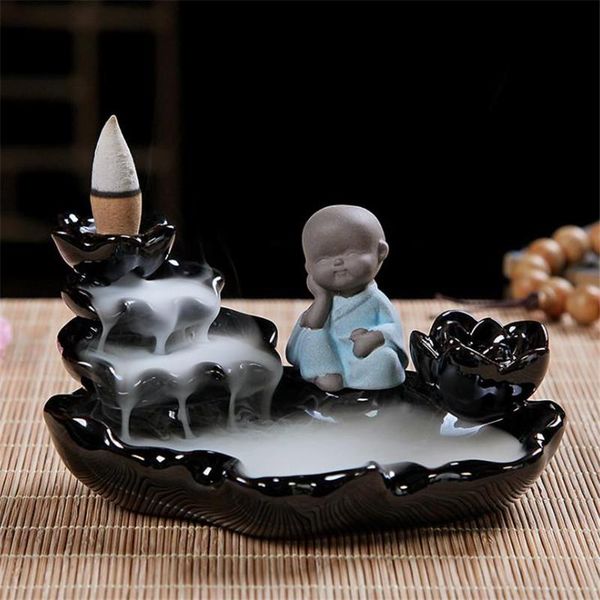 fragrance lamps ceramic rockery waterfall little monk backflow incense burner lotus green plant holder home decor
fragrance lamps ceramic rockery waterfall little monk backflow incense burner lotus green plant holder home decor