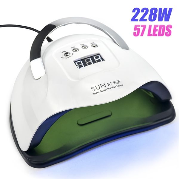 nail lamp uv led lamp nail dryer 228/80/72/54w with 57pcs lamp beads lcd display and smart sensor for curing all gel nail tools 210320
nail lamp uv led lamp nail dryer 228/80/72/54w with 57pcs lamp beads lcd display and smart sensor for curing all gel nail tools 210320