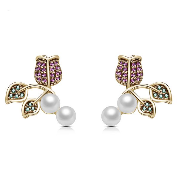 dangle earrings bella jewelry selling simple fashion rose women's copper zircon pearl accessories, Silver
dangle earrings bella jewelry selling simple fashion rose women's copper zircon pearl accessories, Silver