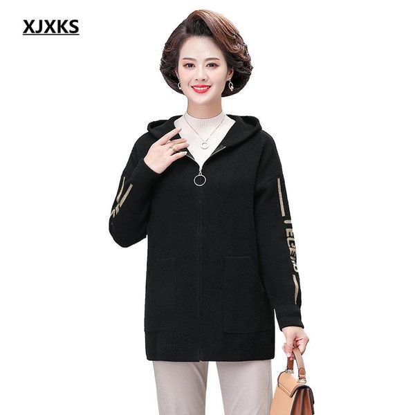 women's wool & blends xjxks winter 2021 fashion hooded women woolen coat high-end cashmere zipper cardigan, Black
women's wool & blends xjxks winter 2021 fashion hooded women woolen coat high-end cashmere zipper cardigan, Black