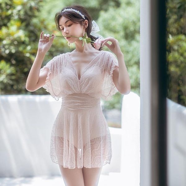 one piece swimsuit korean style plus size swimwear dress women lady retro bikini beach female women's swimming suit closed lace one-pie
one piece swimsuit korean style plus size swimwear dress women lady retro bikini beach female women's swimming suit closed lace one-pie